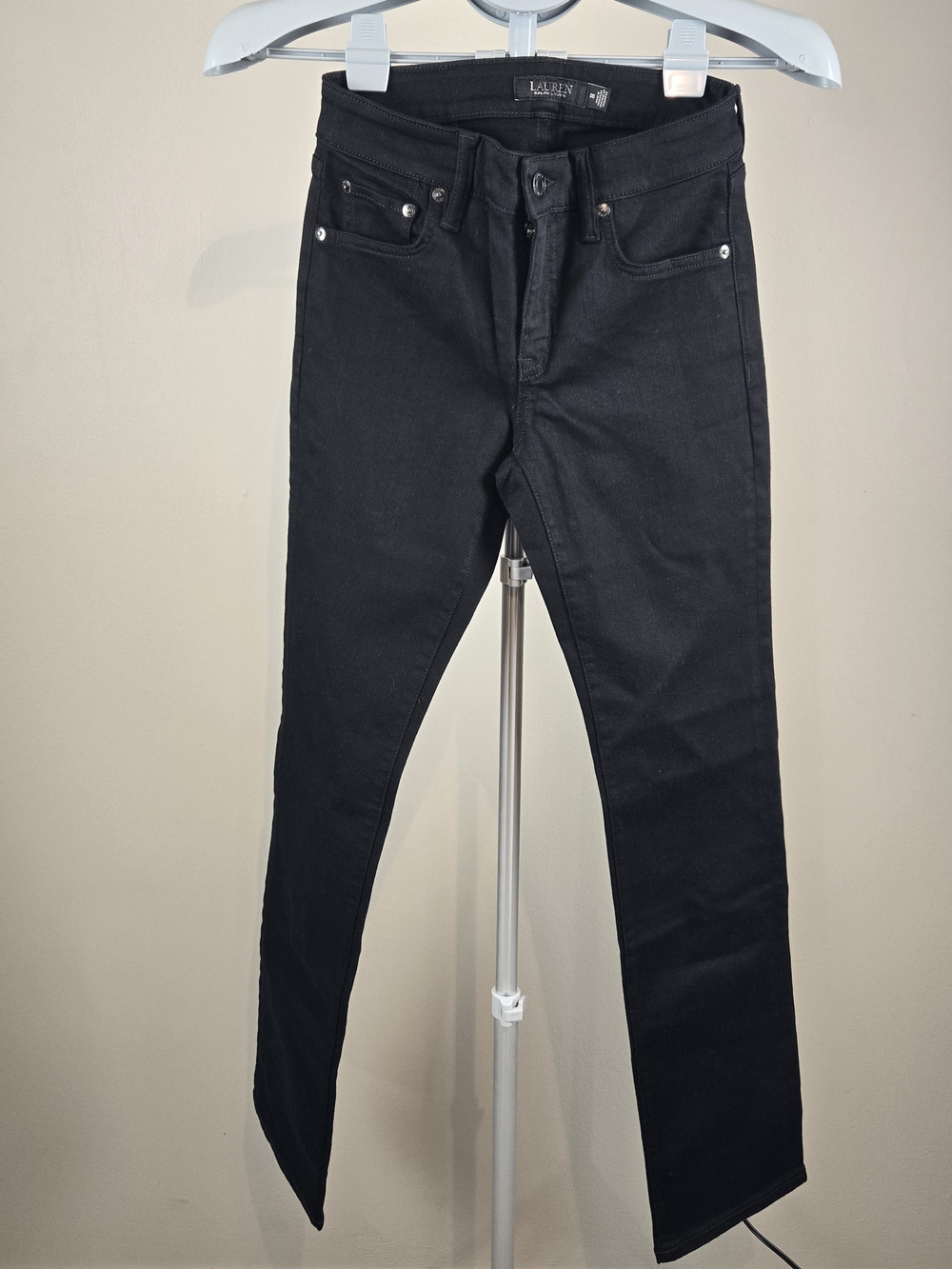 Lauren Ralph Lauren Skinny Jeans in Black Waist 00 New